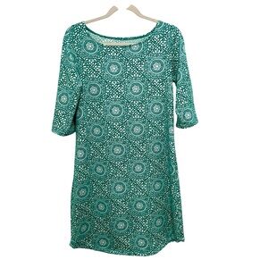 Lola Athletic Dress Womens M Green Patterned  Activewear Outdoor